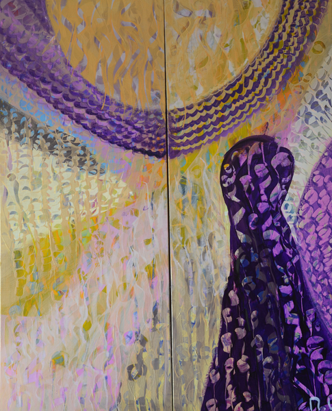 Purple figure in Gold